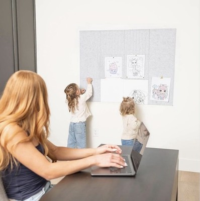 12-Pack Felt Board Tiles with Dry-Erase Boards   Brand New, Sealed