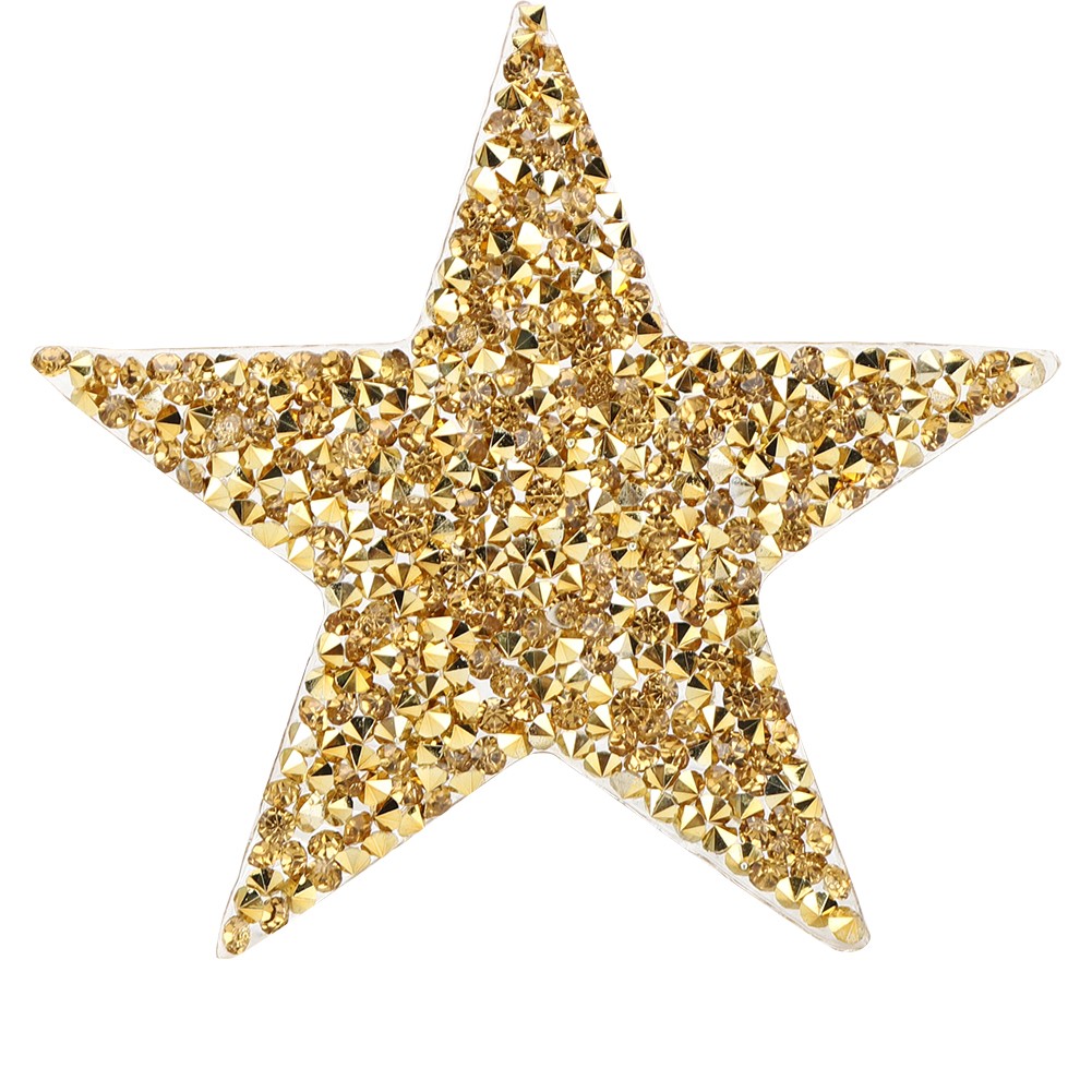 _10Pcs Star Hot Rhinestones Sticker Hot Melt Adhesive DIY Clothes Phone