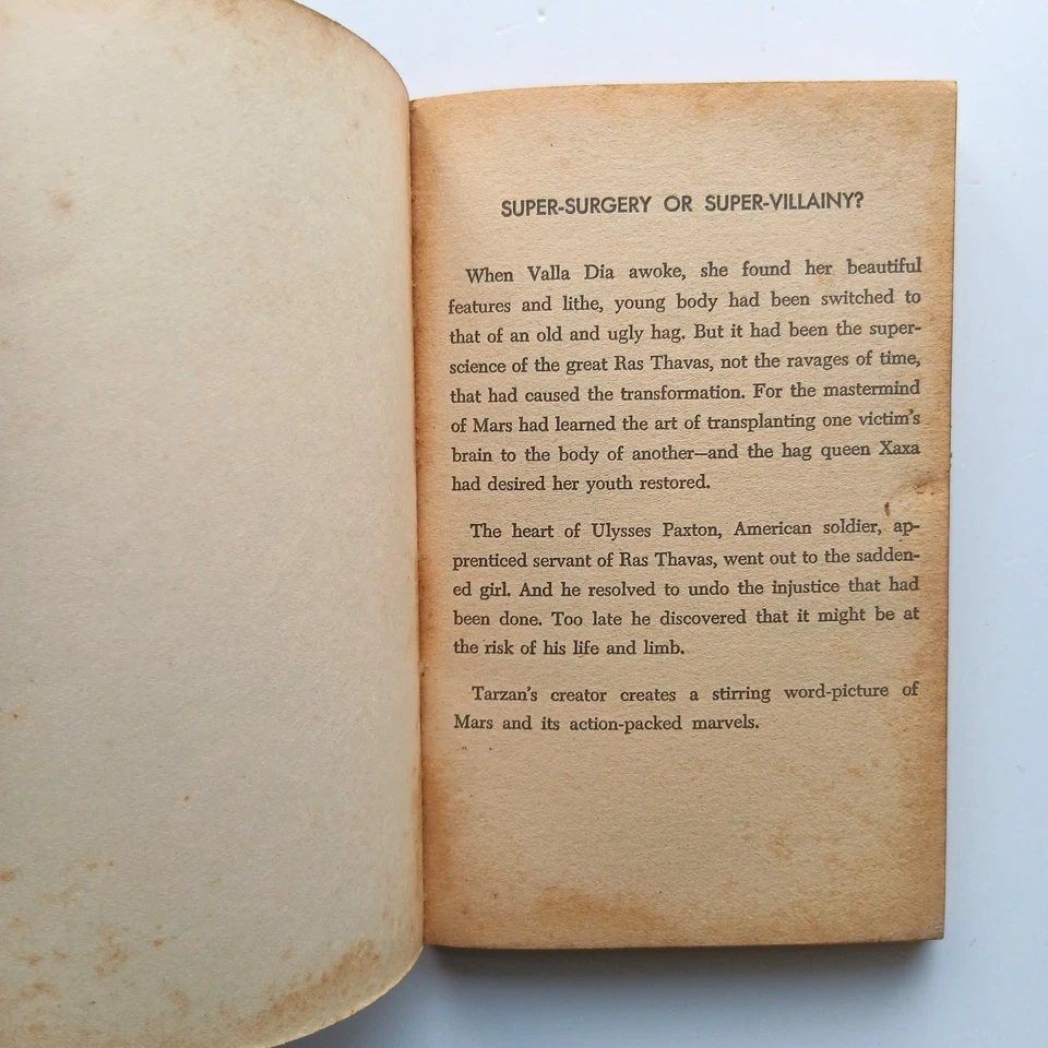 The Mastermind of Mars Edgar Rice Burroughs Barsoom 1963 ACE-Books F-181 - Bild 4 von 4