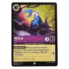 The Sword in the Stone Disney Lorcana Card Merlin Crab 50/204 NM