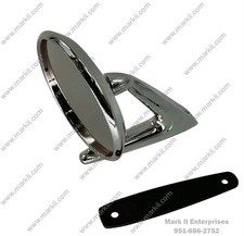 1961-1962 Lincoln Mirror - Left Or Right Side Round Head With Gasket Screws
