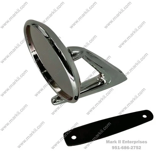 1961-1962 Lincoln Mirror - Left or Right Side, Round Head with Gasket, Screws