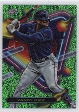 2023 Topps Cosmic Chrome Green Space Dust Refractor 66/75 Yandy Diaz Díaz c8a