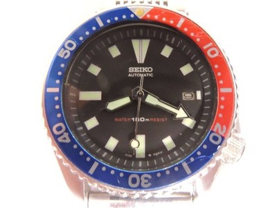 SEIKO Diver 7002-700J Cal. 7002A Automatic Pepsi Men's Watch AS IS