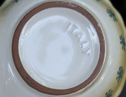 Ciotola ceramica Italia 4 pezzi condimenti olive ITALICA ARS dipinta a mano - Foto 6 di 9