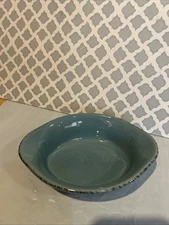 Rachael Ray Blue 12 oz Casserole Stoneware Au Gratin Dish