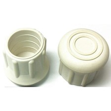GRAINGER APPROVED LTB 20W/W Furniture Protective Leg Tips1in DiaPk10 18AD39