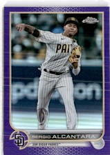 2022 Topps Chrome Update #USC162 Sergio Alcantara Purple Refractor