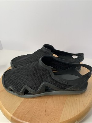 Crocs Swiftwater Wave Black Gray Sport Sandals Flip Flops Slip On Men\'s10 US s-l1200.jpg main image 3