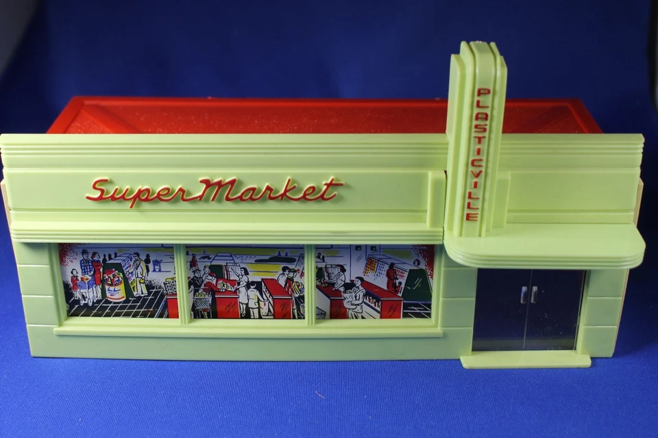 O/S - Plasticville - #SM-7 Supermarket - HTF RED LETTER & Red Roof - Excellent++ - Image 2 of 4