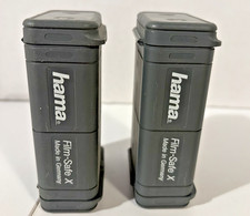 VTG Lot Of 2 Hama Kaiser Film-Safe X Film Travel Hard Case Holds 4 Rolls 35mm