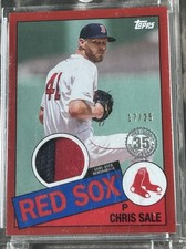 2020 Topps - 1985 Topps Baseball Relics Series 2 Chris Sale  Red /25 (MEM)