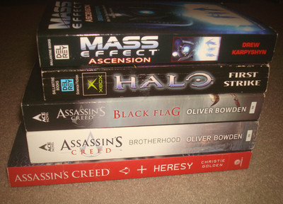 Assassin's Creed Mass Effect Halo Heresy Black Flag Video Game Novel PB Book Lot