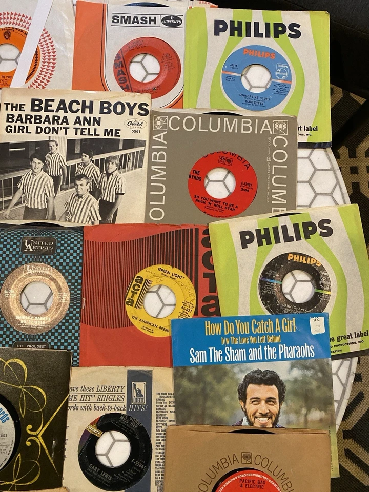 1960's ROCK/POP 45 lot (23) w/Picture Sleeves*Byrds/Blue Cheer/V. Fudge,more - Image 3 of 4