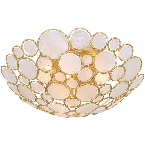 Crystorama PAL-524-GA Palla Semi-Flush Mount Antique Gold - Picture 4 of 7