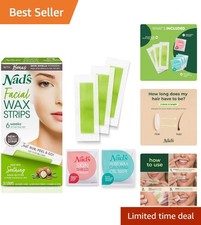 Hypoallergenic Facial Wax Strips   20 Count At-Home Hair Removal Kit