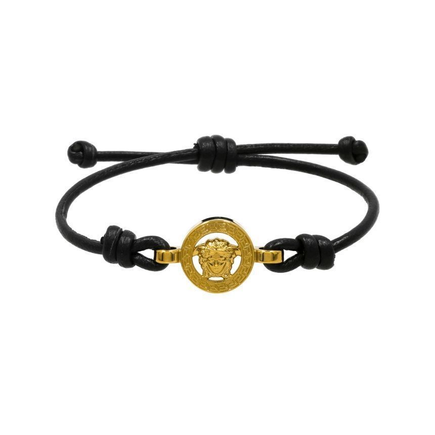 Versace Medusa Braid Leather Bracelet 1B00V 147335474