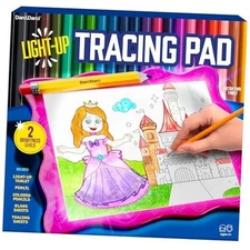  Light Up Tracing Pad for Kids - Arts & Crafts Writing Drawing Tracer Board, 