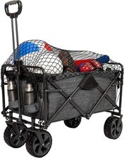 XL Heavy Duty Collapsible Outdoor Folding Camping Gear Grocery Cart Portable