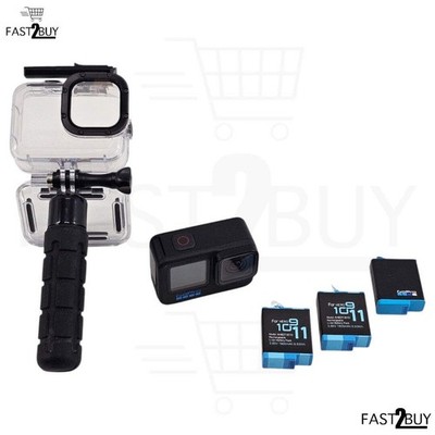GoPro HERO10 Black 4K Action Cam mit 3 Akkus wasserdicht robust