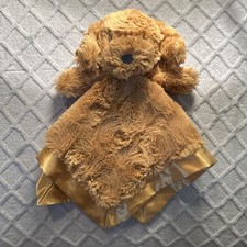 Cloud Island Brown Doodle Puppy Dog Swirl Texture Plush Lovey Security Blanket