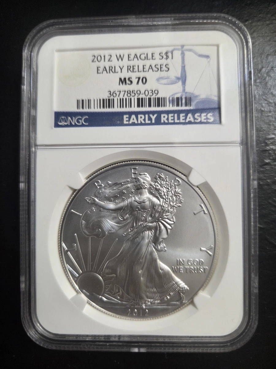 American Eagle MS 70 Graded 2012 Silver Bullion Coins for sale | eBay