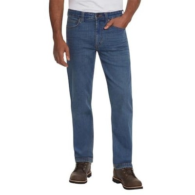 Kirkland Signature Mens Blue Straight Leg Denim Jeans Stretch