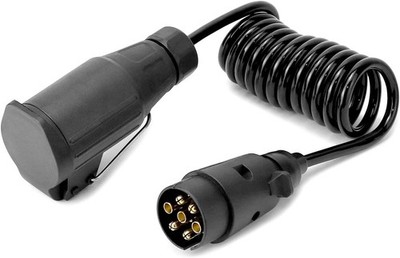 QWORK  2M Anhänger Adapterkabel - 7 auf 13 polig - für 12 V Systeme für