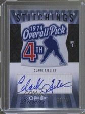2009-10 O-Pee-Chee Premier Stitchings 2/25 Clark Gillies #APS-CG Auto HOF 0c3