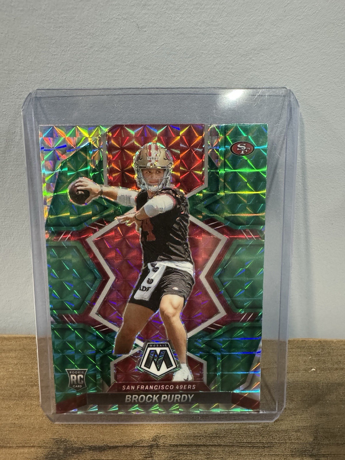 2022 Panini Mosaic - Rookies Brock Purdy #367 Green Mosaic Prizm (RC)
