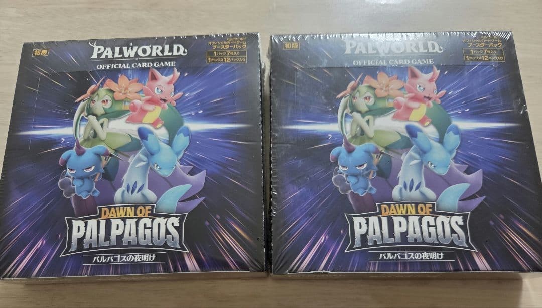 2 Box Set Palworld TCG Dawn of Palpagos Booster Box Japanese New Sealed