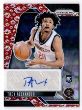 2024-25 Prizm Trey Alexander #RSI-TRA Rookie Signatures Dragon Year Nuggets