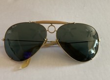 64mm VINTAGE BAUSCH  LOMB RAY-BAN UV SHARPSHOOTER AVIATOR SUNGLASSES Shooters