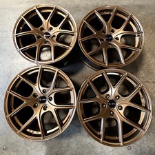 Used 17x9 Vors Tr88 5x114.3 30 73.1 Bronze Wheels Set-4