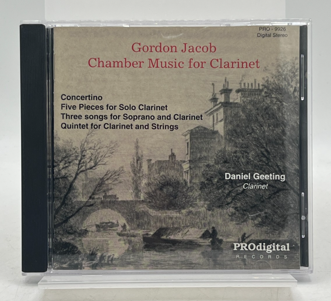 Gordon Jacob: Chamber Music for Clarinet Audio CD 1995