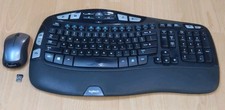 Logitech Wireless Wave Keyboard K350  Mouse Set  M310 Mouse  USB Dongle E