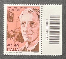Italia 2009 - Don Luigi Sturzo - codice a barre  (1091)