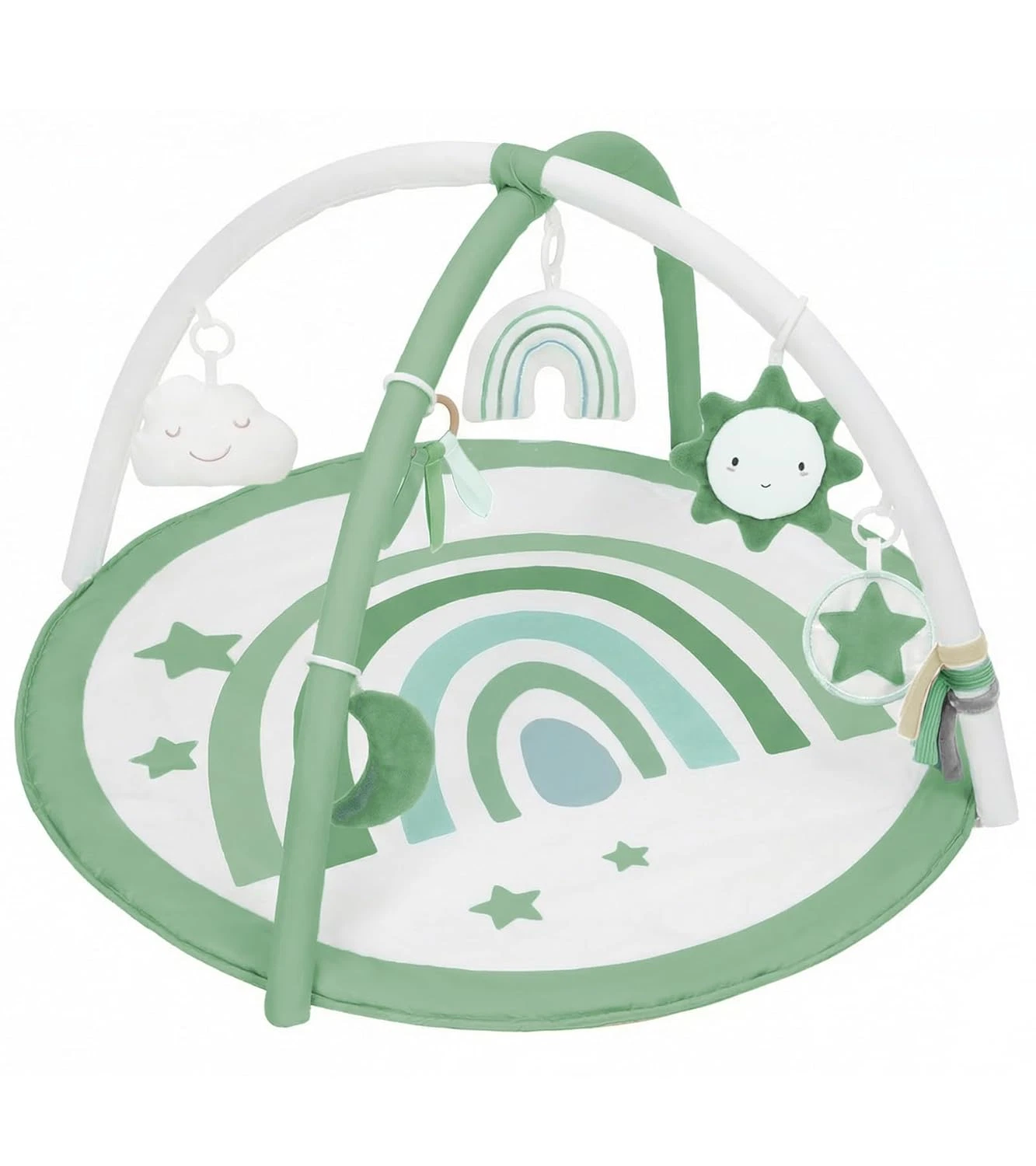 Baby Play Gym Mat,Tummy Time Activity Mat w/ 7 Detachable Toys & Milestone Cards
Opens in a new wind