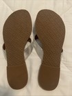 Tory Burch Thora Reverse Metallic Rosa Leather Thong 5 NEW — photo 5