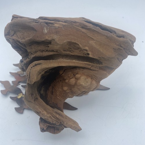 VTG MCM The Metal Man birds In Flight Sculpture Manzanita Wood Al Speert 6” - Picture 8 of 14