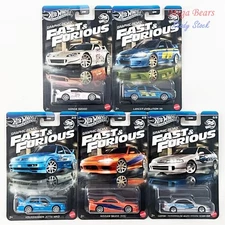 Mattel Hot Wheels Silver Series 2025 Fast & Furious #1-5 Set of 5 Cars NEW HNR88