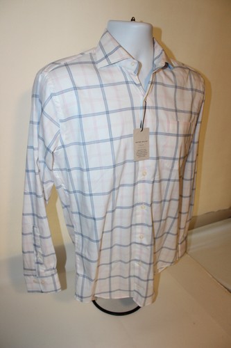 $160 Peter Millar Mens Small Abbot Crown Lite Button Down Shirt Cotton/Nylon - Picture 7 of 9