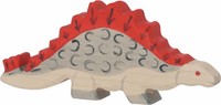 Stegosaurus Von Holztiger Dinosaurier Holzdino Spielgut-Auszeichnung Neu
