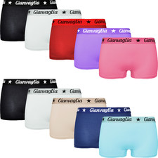 10er Pack Boxershorts Damen Baumwoll Unterhos...