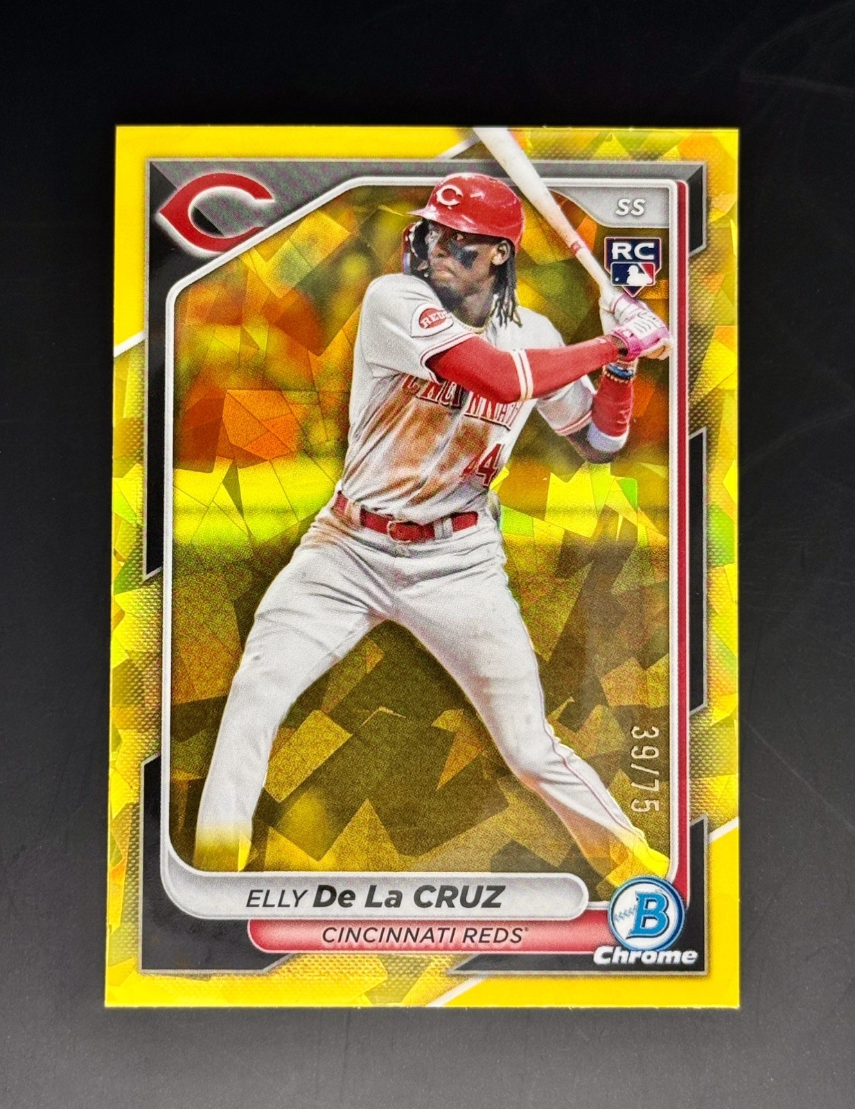 2024 Bowman Chrome Sapphire Edition Elly De La Cruz Rookie Yellow 🟡 /75 (RC)