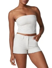 Commando Do It All Denim Tube Top Porcelain