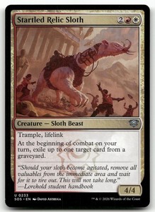 Startled Relic Sloth #233 Uncommon - Secrets of Strixhaven