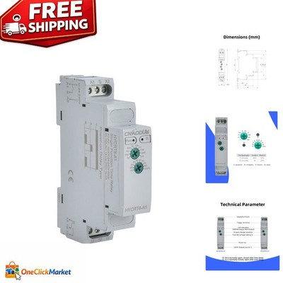 Flame Retardant AC/DC Delay Relay: 0.1s-10days - Industrial Grade Stability