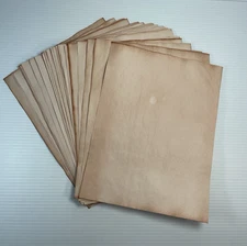 30 Avocado Dyed 8.5"x11" Papers, Hand Dyed Papers, Junk Journal Supply