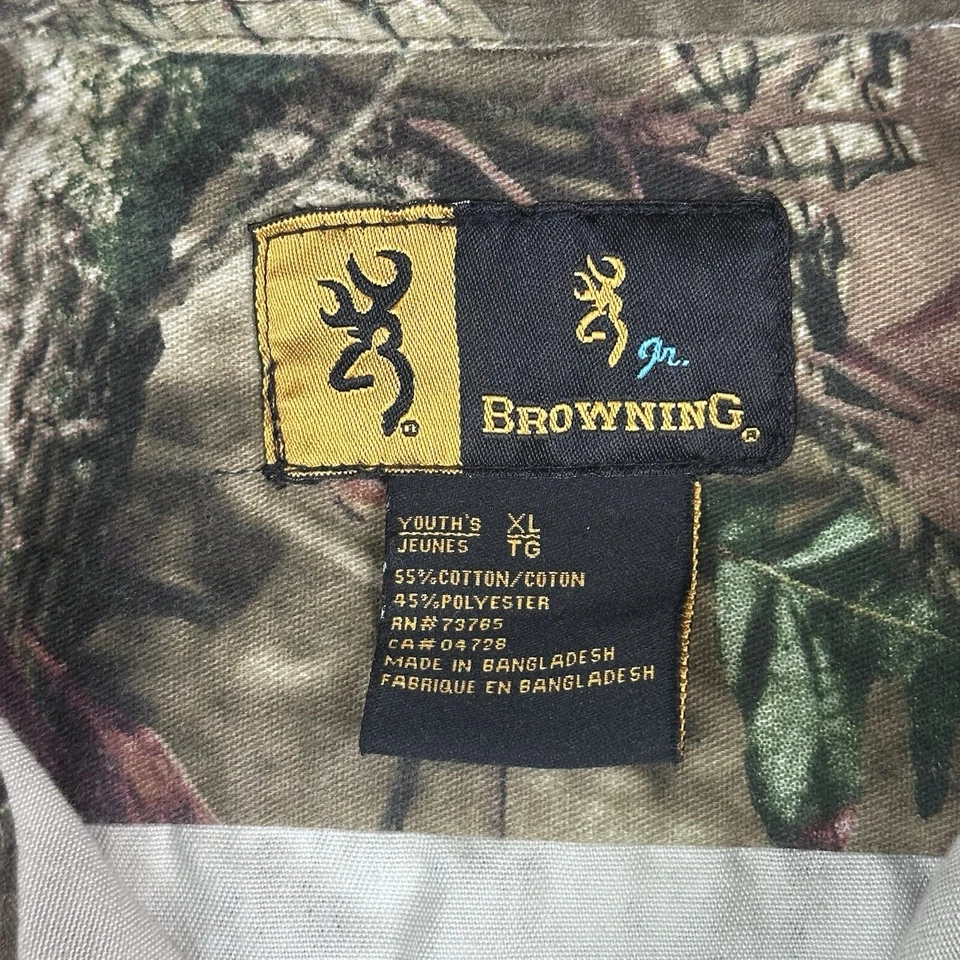 Camisa de Caza Browning Juvenil XL Break Up Infinity Camuflada Con Botones Manga Larga Foto 2 de 4